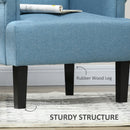 Chairs, Jinny Button Tufted Modern Accent Chair - Blue - Seasonal Overstock