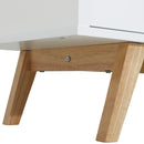 Leona 65" White Modern TV Stand - Seasonal Overstock