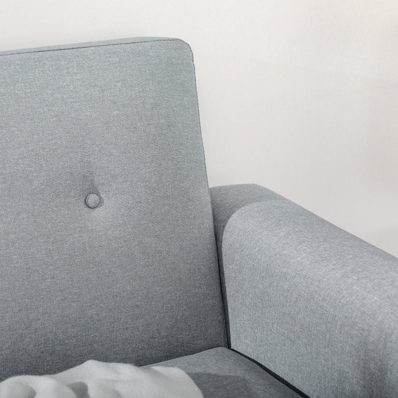 Oakwood 76" Grey Modern Upholstered Sofa - Seasonal Overstock