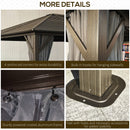 Saya 10' x 12' Hard Top Patio Gazebo - Seasonal Overstock