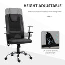 Office Chairs, Stetson High Back Mesh Back Office Chair Black - Seasonal Overstock