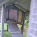 Coops & Hutches, Grey & White 58" Backyard Bunny Hutch - Seasonal Overstock