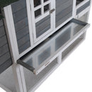 Coops & Hutches, Hinterland Acres 63" Chicken Coop Run & Planter - Grey - Seasonal Overstock