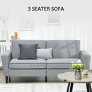 Sofas, Oakwood 76" Grey Modern Upholstered Sofa - Seasonal Overstock