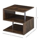 Sylas End Table Shelf - Rustic Brown - Seasonal Overstock