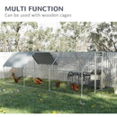 Coops & Hutches, 18.7' x 9.2' Steel Frame Walk-In Chicken Coop Run - Seasonal Overstock