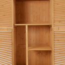 Storage Sheds, 3' x 5' Wood Upright Outdoor Garden Tool Pool Supply Storage Shed Cabinet - Seasonal Overstock