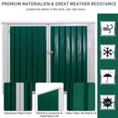 Storage Sheds, 5.7' x 3.3' Lockable Utility Waste Bin Storage Shed with Front and Top Open - Seasonal Overstock