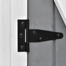 54.75" x 29.5" x 63" Grey Wood Garden Storage Shed - Seasonal Overstock