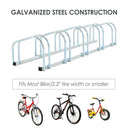 5 Bike Parking Rack - Silver - Seasonal Overstock