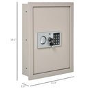 Digital Wall Safe 19" x 14" - Beige - Seasonal Overstock