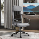 Everett High Back Grey Office Chair with Mesh Back - Seasonal Overstock