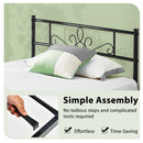 Farrah Twin Size Metal Platform Bed Frame with Headboard and Footboard - Seasonal Overstock