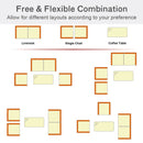 Madison 4pc Outdoor Rattan Patio Sofa Chair and Table Set - Black - Seasonal Overstock