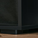 Simon Convertible L-Shaped Desk with Cabinet and Storage - Black - Seasonal Overstock