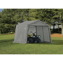 Portable Sheds, 10' x 10' Shed-in-a-Box Portable Outdoor Storage Shed for Bicycle ATV Lawn Tractor - Grey - Seasonal Overstock