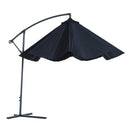 Patio Umbrellas, 10' Deluxe Cantilever Patio Umbrella - Black - Seasonal Overstock