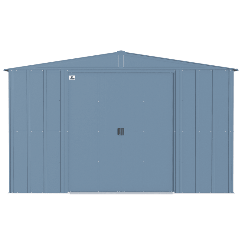 10' x 14' Arrow Classic Steel Storage Shed - Blue Grey - Seasonal Overstock