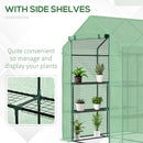 Greenhouse, 4.7' x 4.5' x 6.2' Portable Walk-In Greenhouse with 8 Shelves - Seasonal Overstock