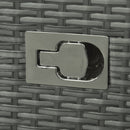 Balsam Cove 6pc Outdoor Wicker Sofa Chairs Table and Stool Patio Set - Dark Blue - Seasonal Overstock