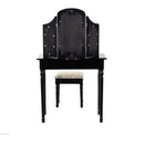 Vanity Sets, Bella Black Vanity Set - Seasonal Overstock