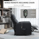 Durango Faux Leather Lift Assist Chair - Black