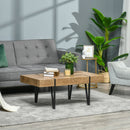 Coffee Tables, Garrett Rustic Modern Coffee Table with Hairpin Legs - Seasonal Overstock