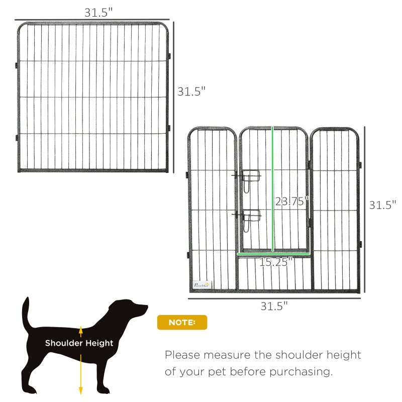 Heavy Duty 16-Panel Pet Playpen for Dogs - 31.5" Fencing Height - Seasonal Overstock