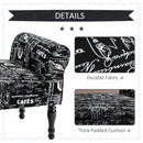 Benches, Kali 51" Black Upholstered Script Bench - Seasonal Overstock