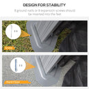 Nobleton 10' x 12' Heavy Duty Hard Top Steel Roof Gazebo Pergola