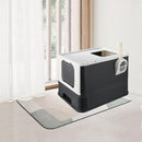 Portable Cat Litter Box with Feet Cleaning Top Exit - Seasonal Overstock