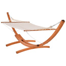 Hammocks, Riya Double Wide Hammock and Solid Wood Arc Stand - Seasonal Overstock