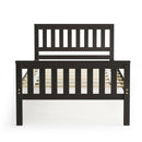 Tawny Espresso Brown Twin Size Wood Platform Bed - Seasonal Overstock