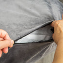 Dog Beds, Velvet Soft Dark Grey Medium Dog Bed - Seasonal Overstock