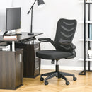 Office Chairs, Vinny Mesh Back Home Office Task Chair with Flip-Up Arm Rests Black - Seasonal Overstock