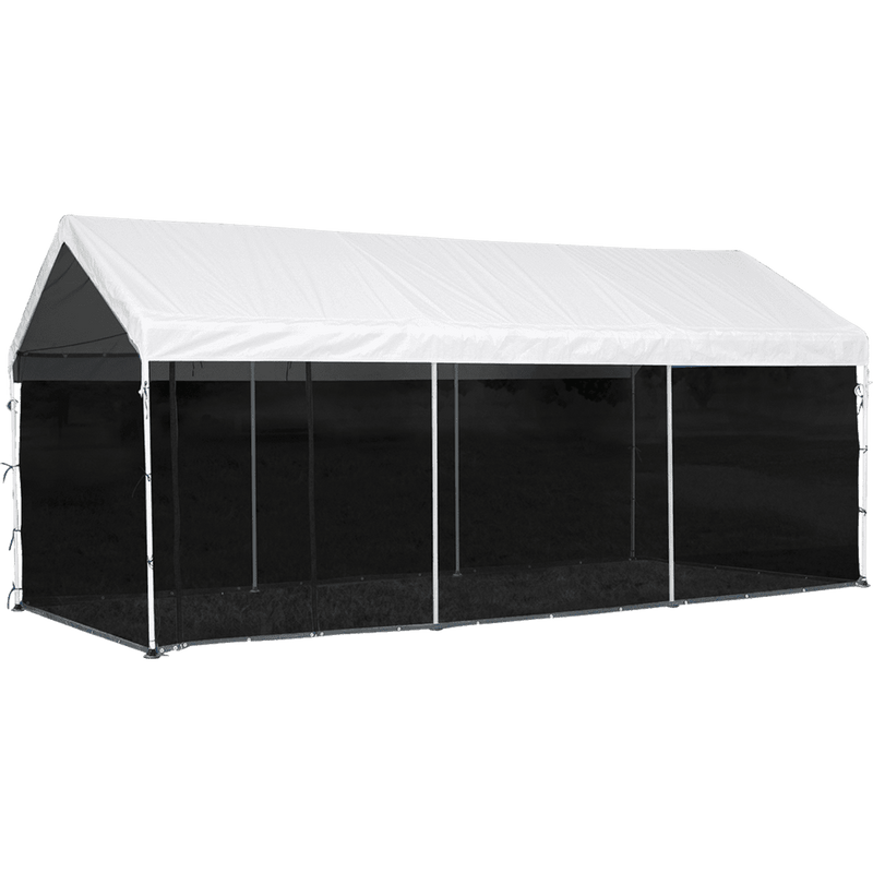 10' x 20' MAX AP 2-in1 Gazebo Canopy Tent with Mesh Screen Enclosure - 8 Legs - Seasonal Overstock