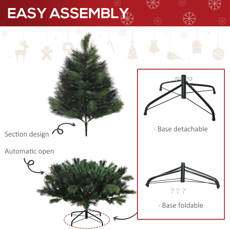 5ft Artificial Green Pop-Up Christmas Tree - Seasonal Overstock