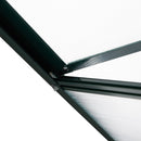 Greenhouses, 6.3' x 4.1' Lean-To Walk-In Greenhouse with Aluminum Frame, Polycarbonate Panels, Sliding Door - Green - Seasonal Overstock