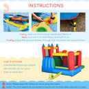 Bouncy Castles, 6 in 1 Bouncy Castle With Water Slide 11.5' x 8.8' x 7' - Seasonal Overstock
