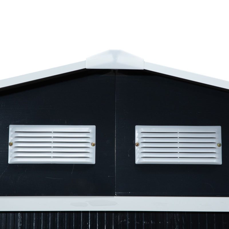 9' x 6.4' Outdoor Storage Shed - Dark Grey - Seasonal Overstock