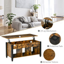 Coffee Tables, Bryan Lift Top Coffee Table with 3 Storage Compartments - Rustic Brown - Seasonal Overstock