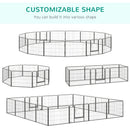 Heavy Duty 16-Panel Pet Playpen for Dogs - 23.5" Fencing Height - Seasonal Overstock