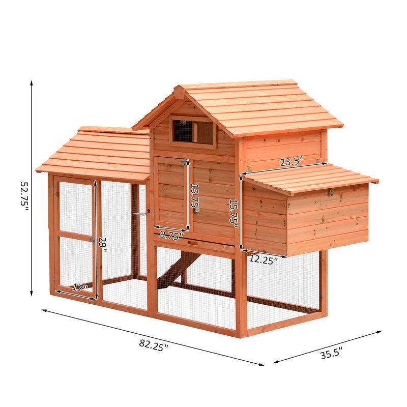 Henning Heights Chicken Coop Loft 6.8ft - Seasonal Overstock