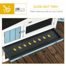 Rabbit Hutches, Pleasant Patch Rabbit Hutch 61" x 23" x 27" - Light Blue - Seasonal Overstock