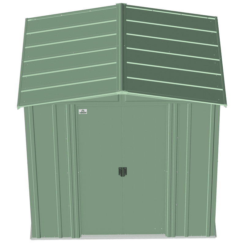 6' x 5' Arrow Classic Steel Storage Shed - Sage Green - Seasonal Overstock