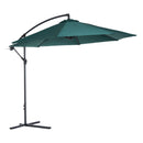 Patio Umbrellas, 10' Deluxe Cantilever Patio Umbrella - Dark Green - Seasonal Overstock