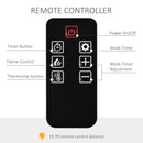 Fireplaces, 36" Wall Mounted Electric Fireplace with Heat - Seasonal Overstock