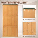 Storage Sheds, 3' x 5' Wood Upright Outdoor Garden Tool Pool Supply Storage Shed Cabinet - Seasonal Overstock