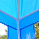 9' x 9' Party Gazebo Canopy Tent - Blue - Seasonal Overstock