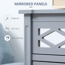 Galadriel 32" Grey 2-Door Side Bar Accent Cabinet - Seasonal Overstock